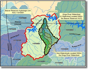 Upper White River & Kings River Basin